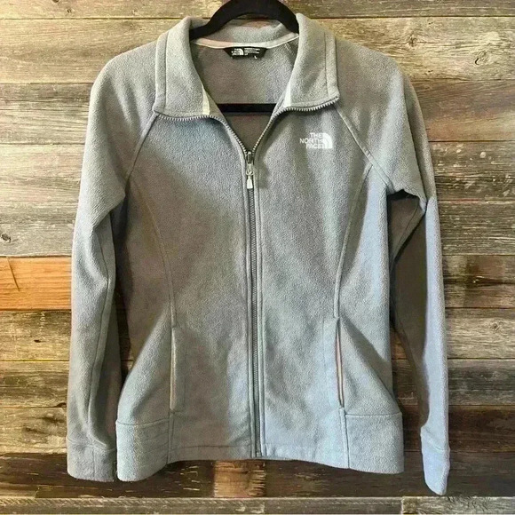 The North Face Grey Fleece Full Zip Jacket - Picture 1 of 7
